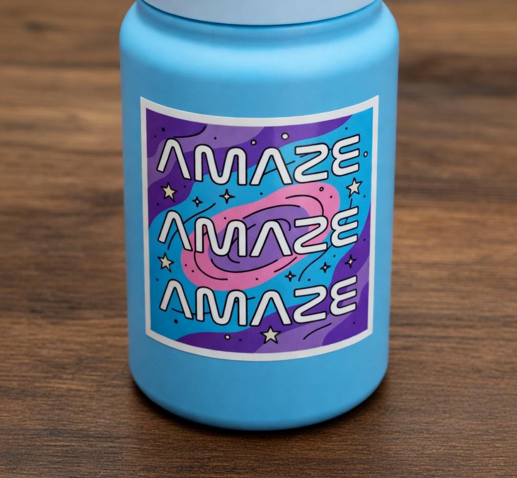 Amaze Amaze Amaze - Sticker | Project Hail Mary inspired Sticker | Rocky Sticker | Bookish Sticker | Sci-Fi | BookTok | Reading Sticker NNA - Image 3