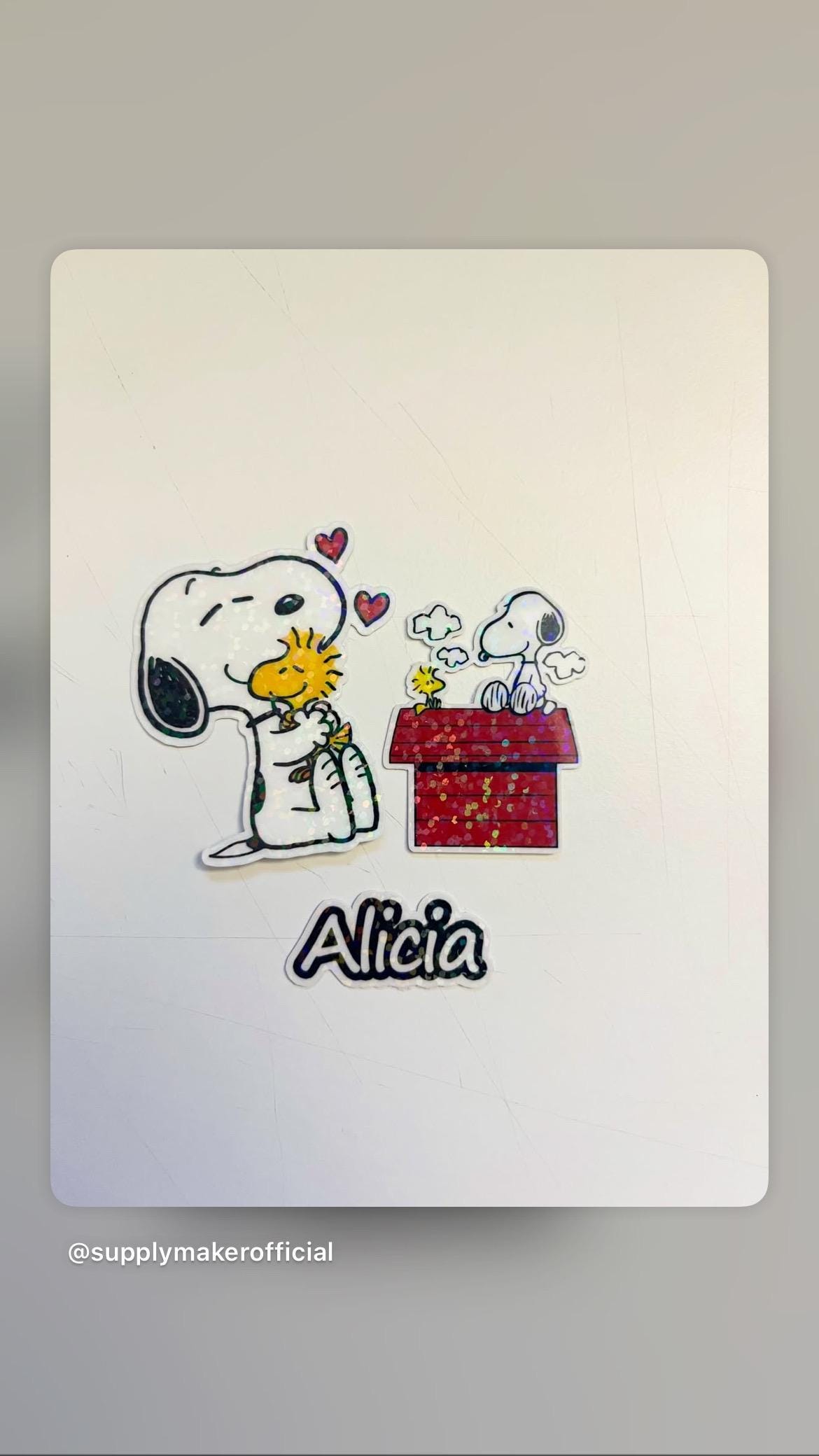Snopi Hugging Woodstock Sticker NNA - Charlie Brown Peanuts Waterproof Vinyl Sticker NNA Car Decal - Image 10
