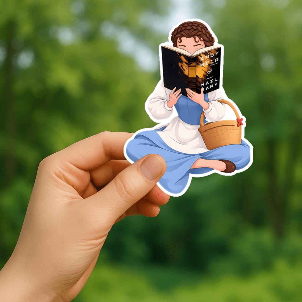 Project Hail Mary Sticker Amaze Rocky Belle Sticker Book Lover NNA - Image 2