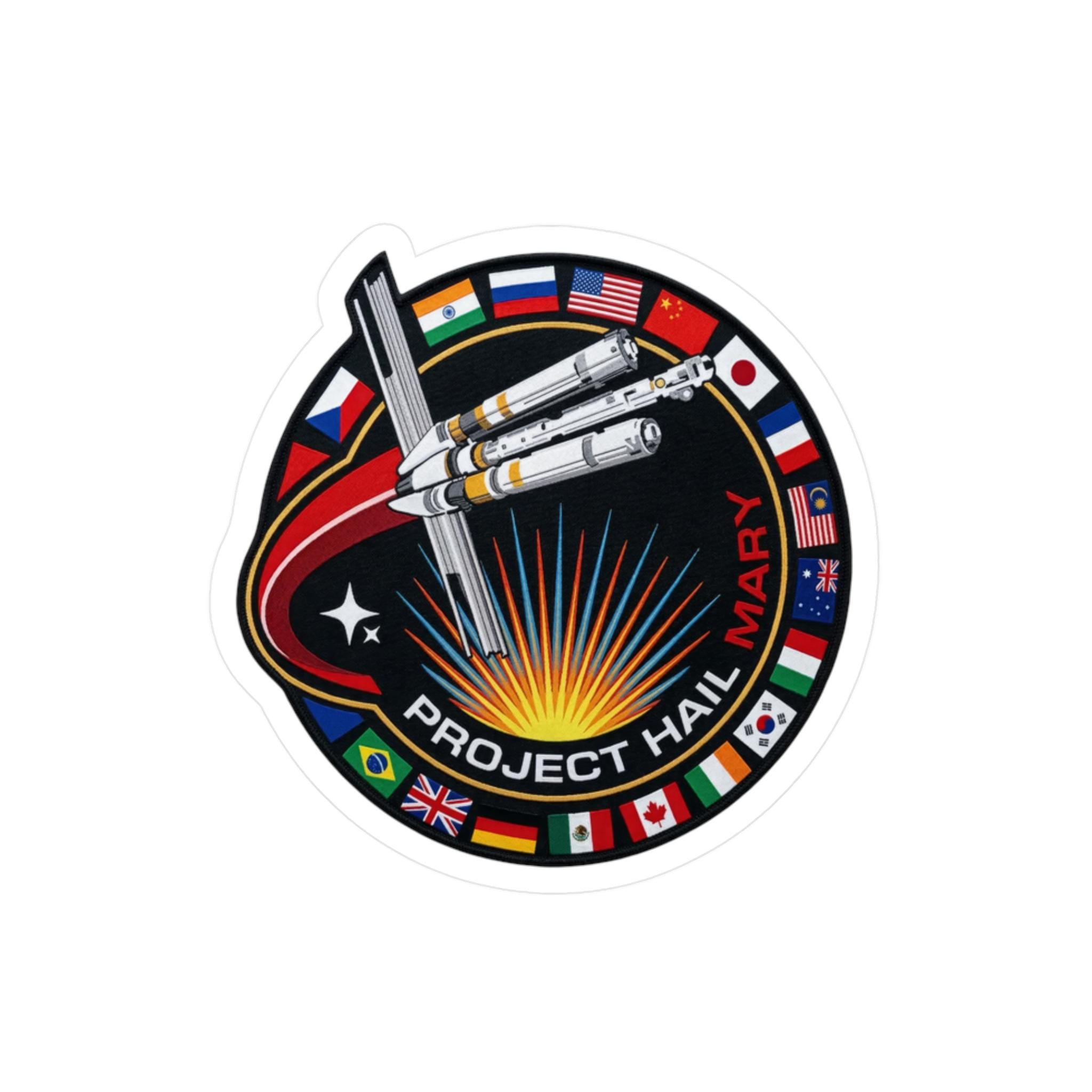 Project Hail Mary Mission Logo Stickers Sci-Fi Vinyl Decals for Space Nerds Rocky Book Lovers NNA - Image 2