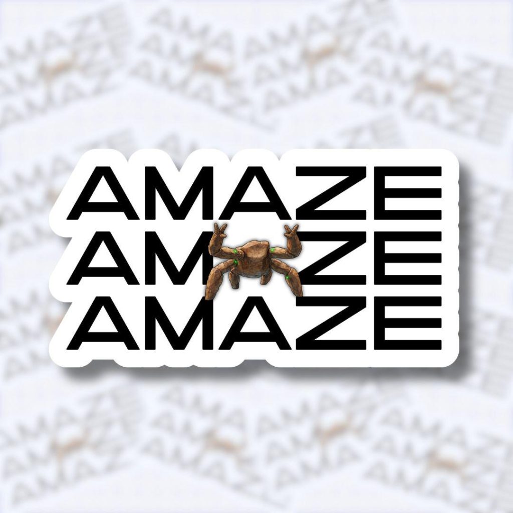 Amaze Amaze Amaze Sticker Rocky Sticker Bookish Sticker Vinyl Sticker Water Resistant NNA