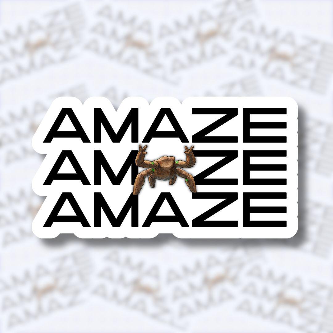 Amaze Amaze Amaze Sticker Rocky Sticker Bookish Sticker Vinyl Sticker Water Resistant NNA