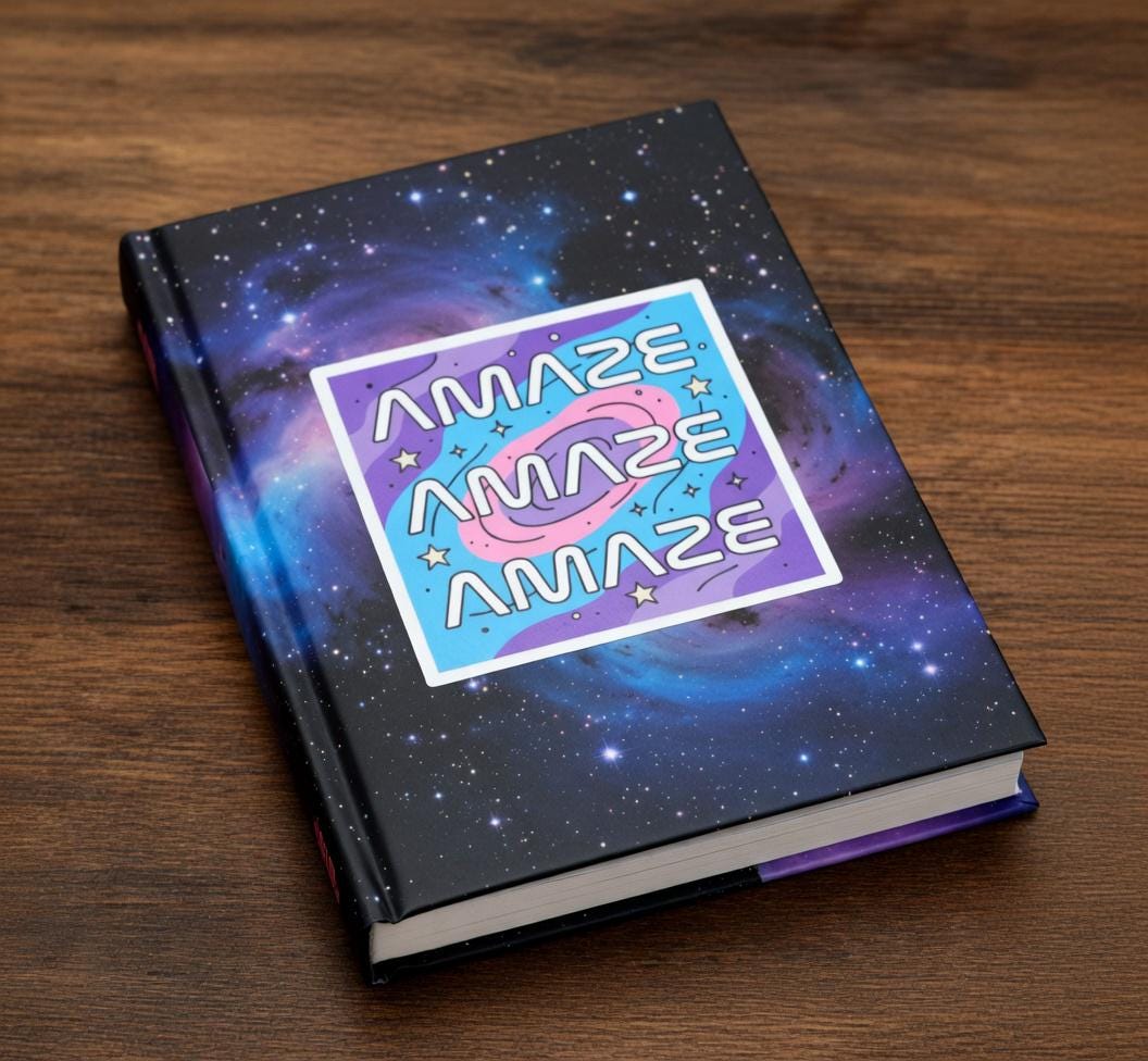 Amaze Amaze Amaze - Sticker | Project Hail Mary inspired Sticker | Rocky Sticker | Bookish Sticker | Sci-Fi | BookTok | Reading Sticker NNA - Image 2