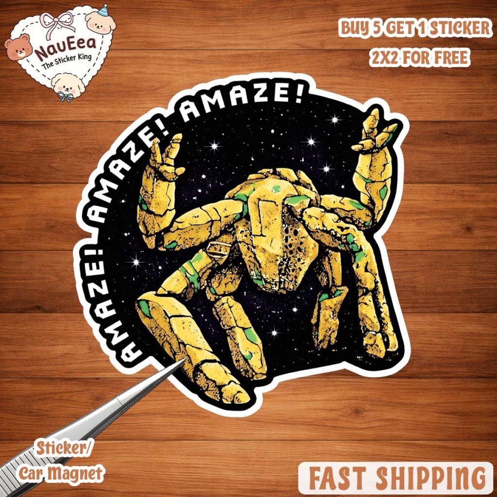 Amaze Amaze Amaze - Sticker | Project Hail Mary inspired Sticker | Rocky Sticker | Bookish Sticker | Sci-Fi | BookTok | Reading Sticker NNA