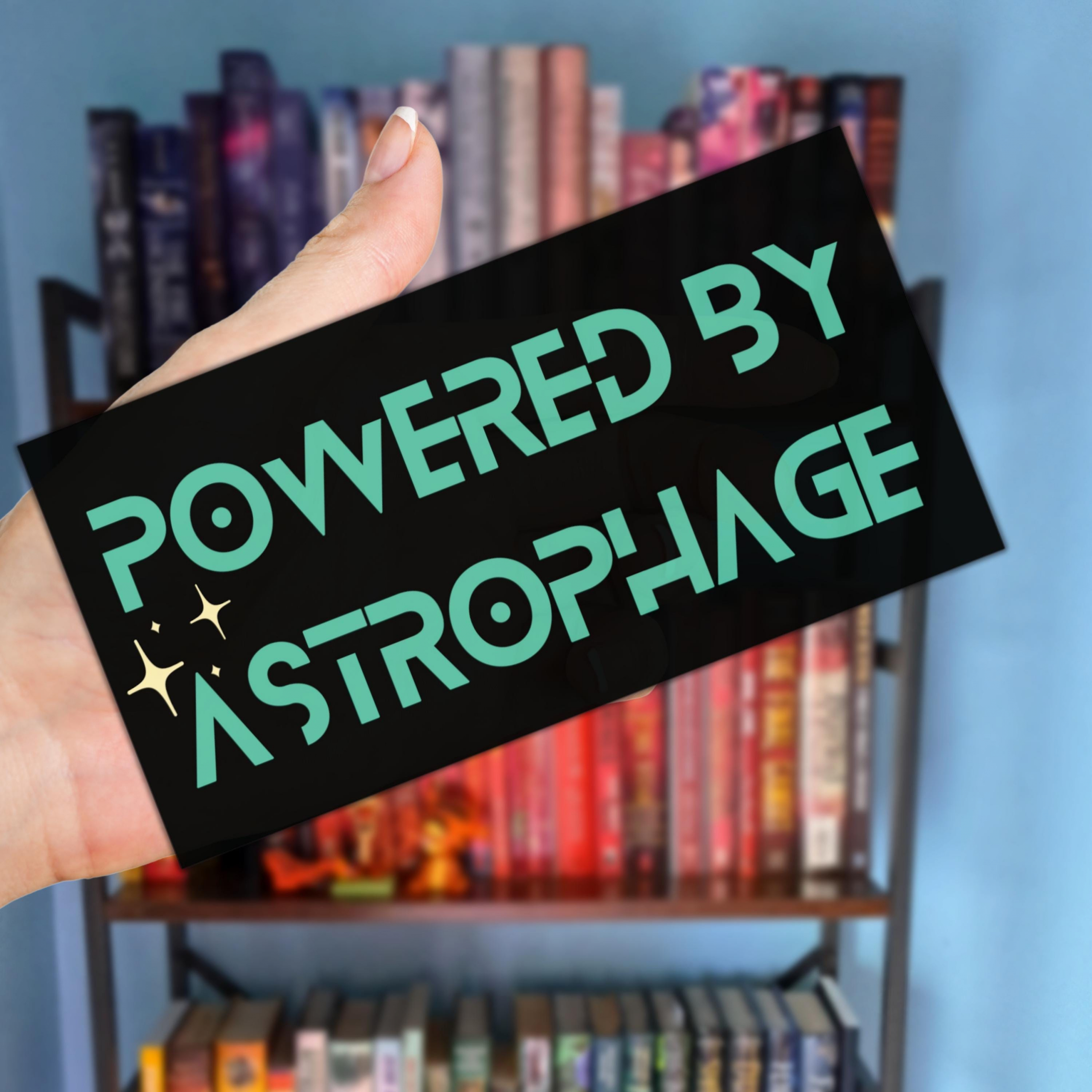 Powered by Astrophage Bumper Sticker SciFi Space Quote Sticker NNA - Image 2