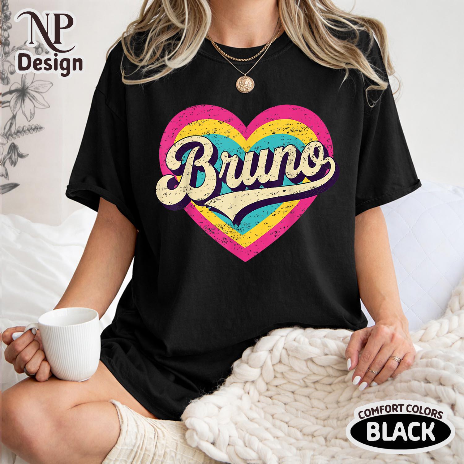 Bruno Retro 80s Shirt, Vintage Name Graphic T-Shirt for Men Women, Classic Throwback Tee HFN Shirt - Image 6
