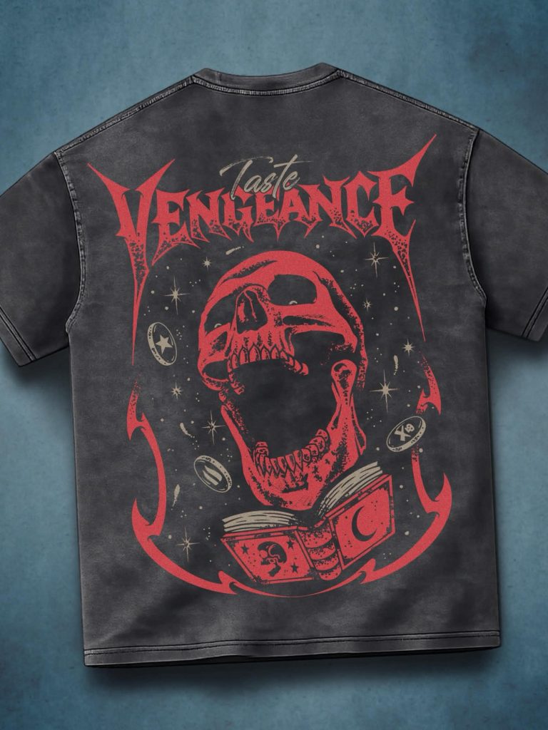 OSRS Vengeance Shirt, HG Old School RuneScape Gamer Tee, Funny PKer Graphic T-Shirt, MMORPG Gaming Gift, Acid Wash Oversized Tee