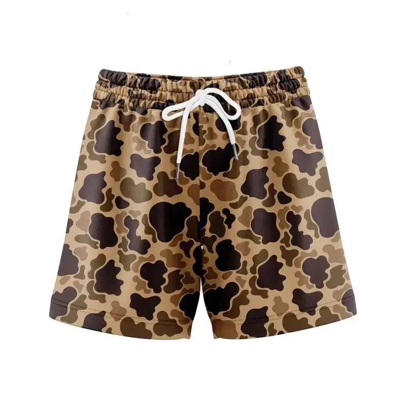 Vintage Duck Camo Shorts Men Retro Camouflage Mesh Beach Shorts, Rugged Outdoorsman Summer Lounge Gym Shorts Gift for Him HG