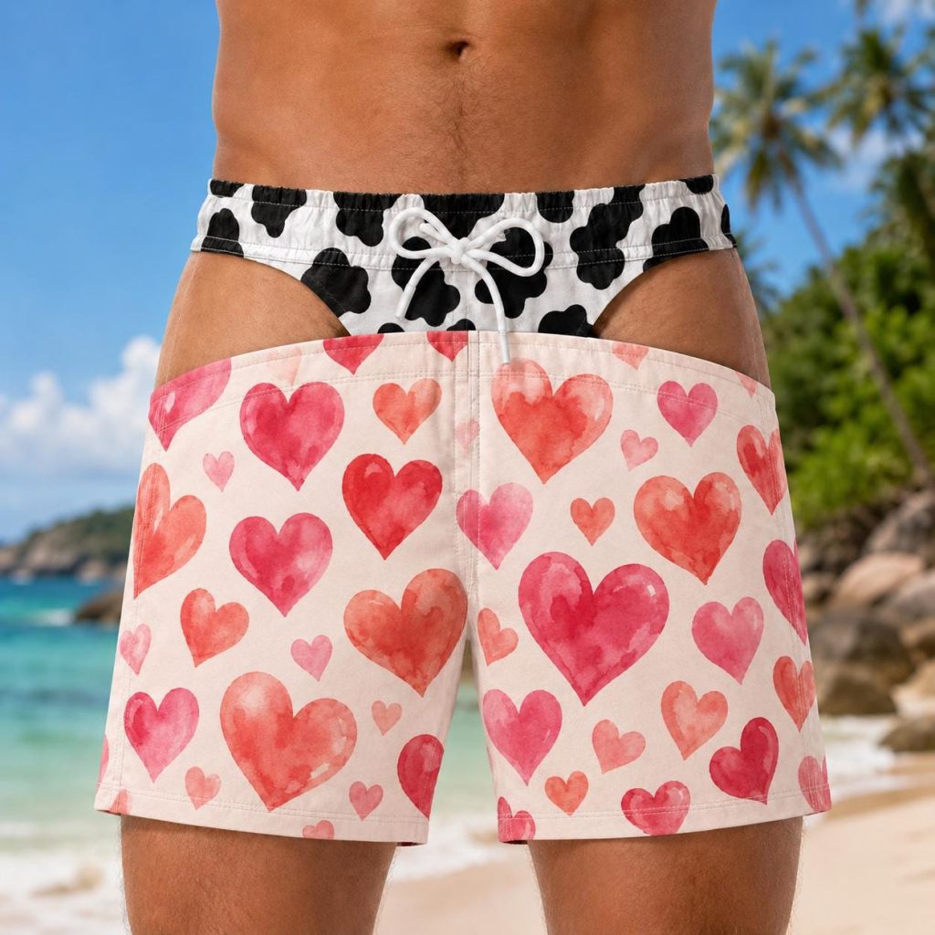 Personalized Funny Men Swim Trunks, Custom Gag Gift for Him, Big Booty Beach Shorts for boyfriends, HG Bachelor Party Bathing Suit, Funny Gift