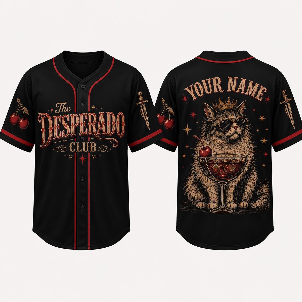 Personalized Princess Donut Inspired Baseball Jersey HG , Dungeon Crawler Carl Fan Gift, Desperado Club Custom Name & Number Jersey HG