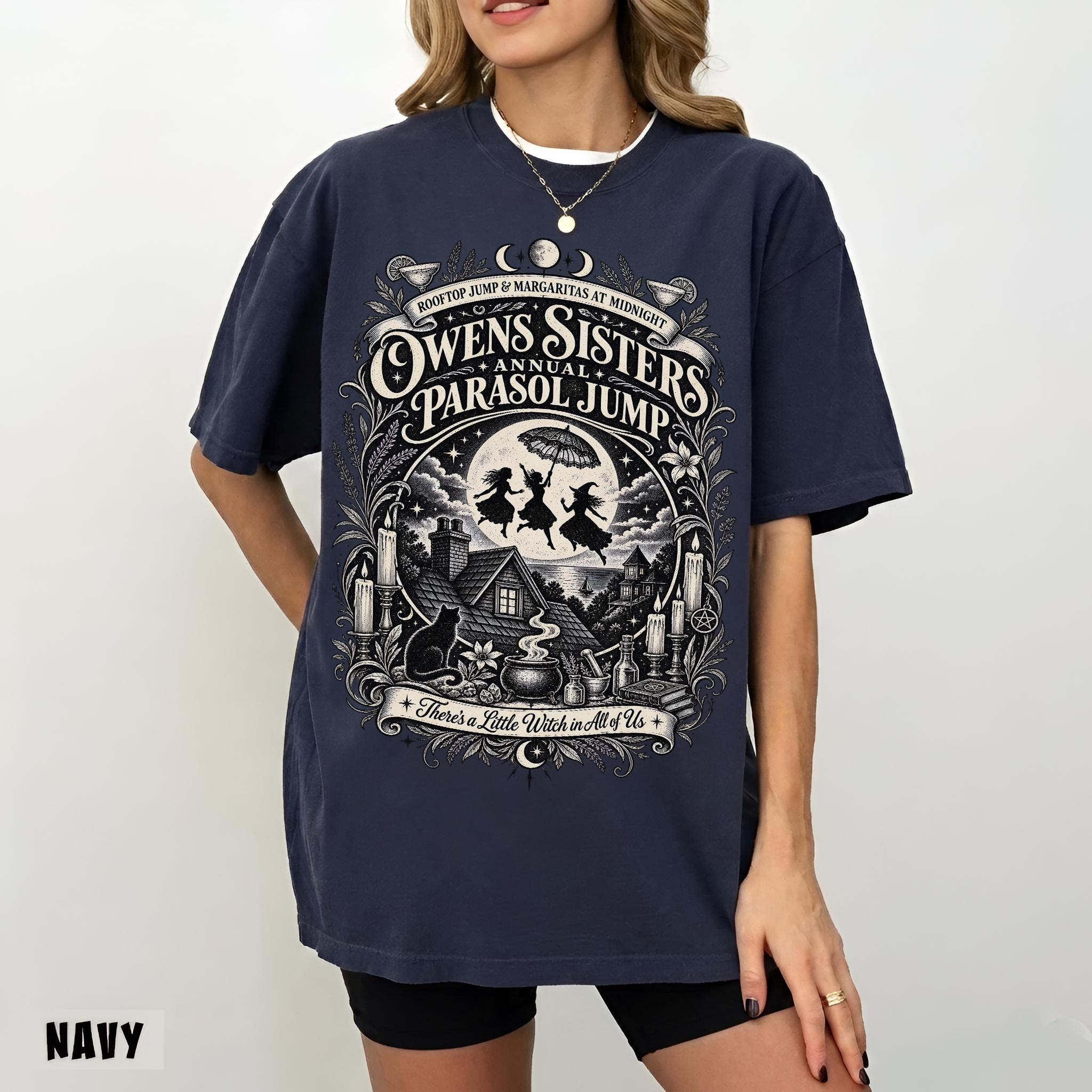 Practical Magic Halloween Shirt, Owens Sisters Parasol Jump Tee, Midnight Margaritas Tshirt HFN Shirt - Image 5