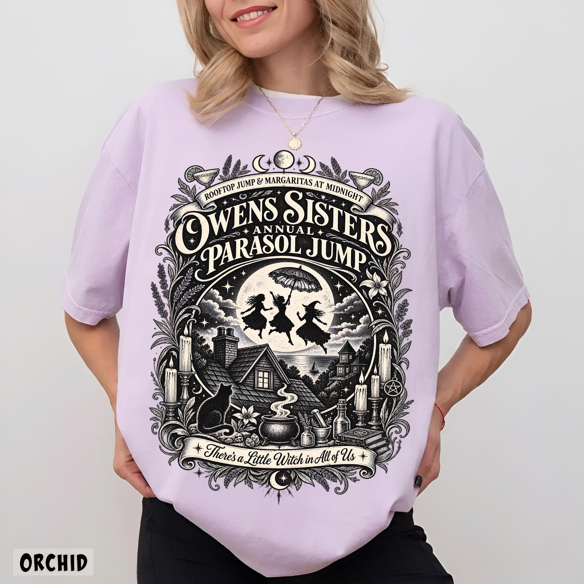 Practical Magic Halloween Shirt, Owens Sisters Parasol Jump Tee, Midnight Margaritas Tshirt HFN Shirt - Image 4