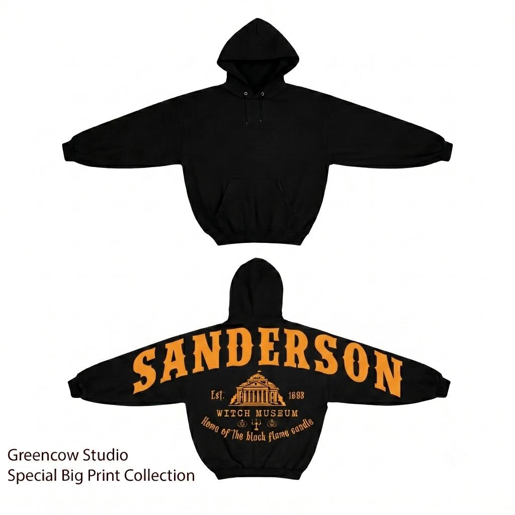 Shoulder-to-Shoulder Sanderson HG Witch Hoodie, Witch Museum Sweatshirt, Vintage Hocus Pocus Shirt, Spooky Season 90s Graphic Tee - Image 2
