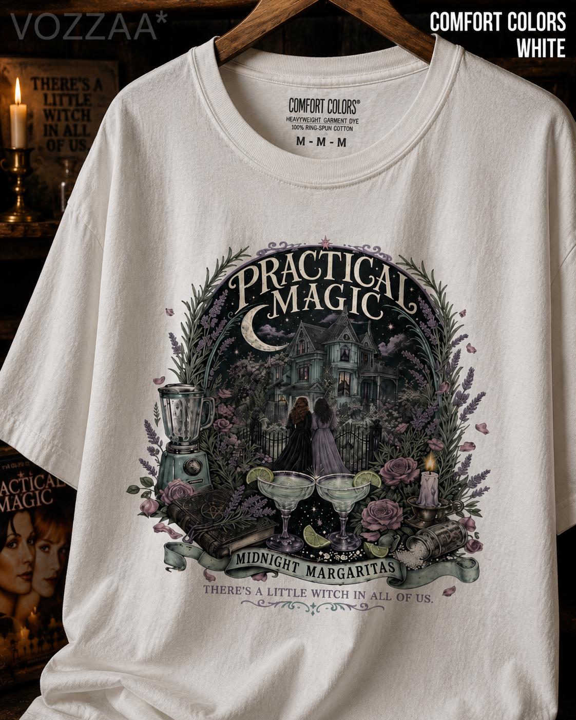 Midnight Margaritas Witchy Halloween Shirt, Practical Magic Tee HFN Shirt - Image 2