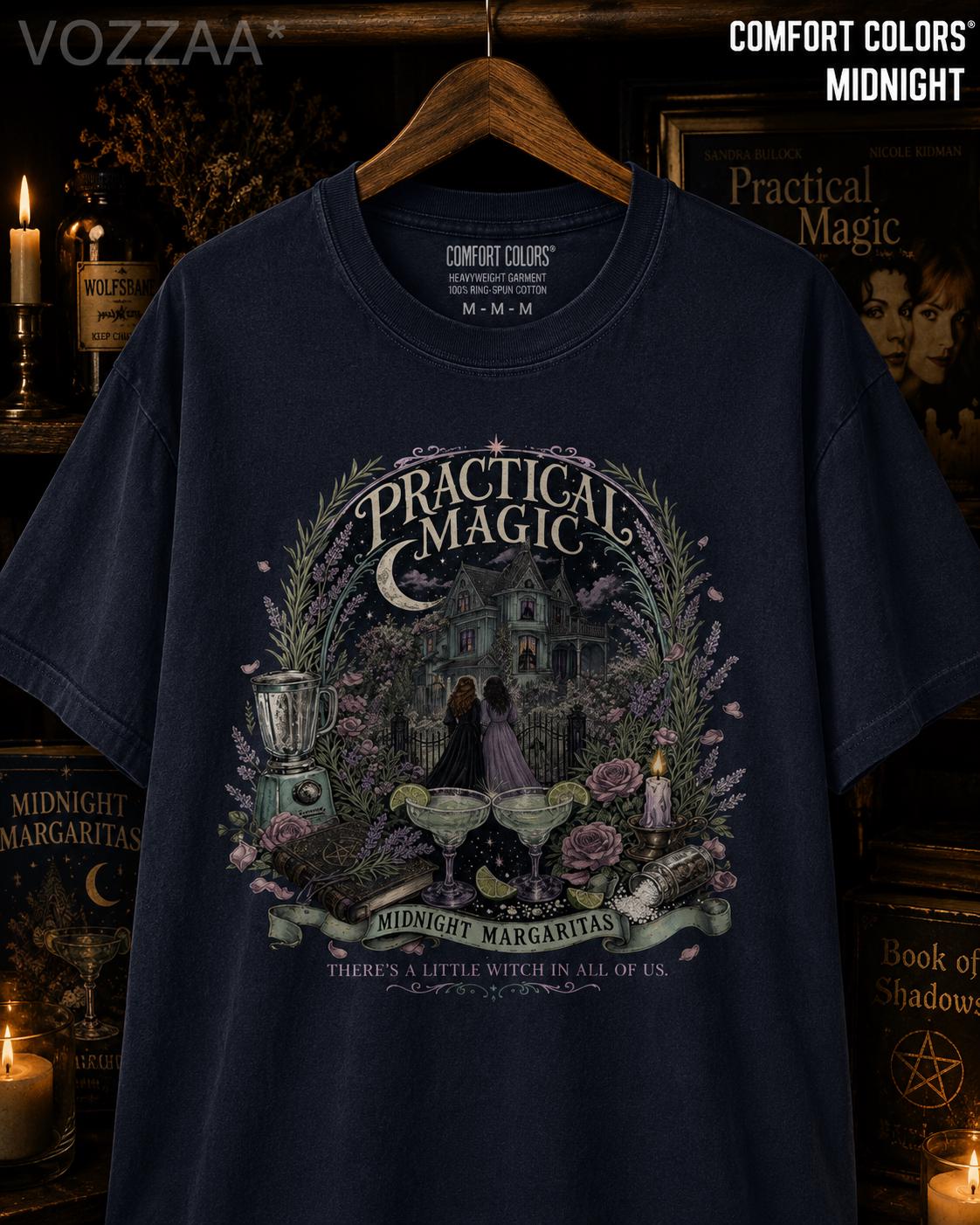 Midnight Margaritas Witchy Halloween Shirt, Practical Magic Tee HFN Shirt - Image 7