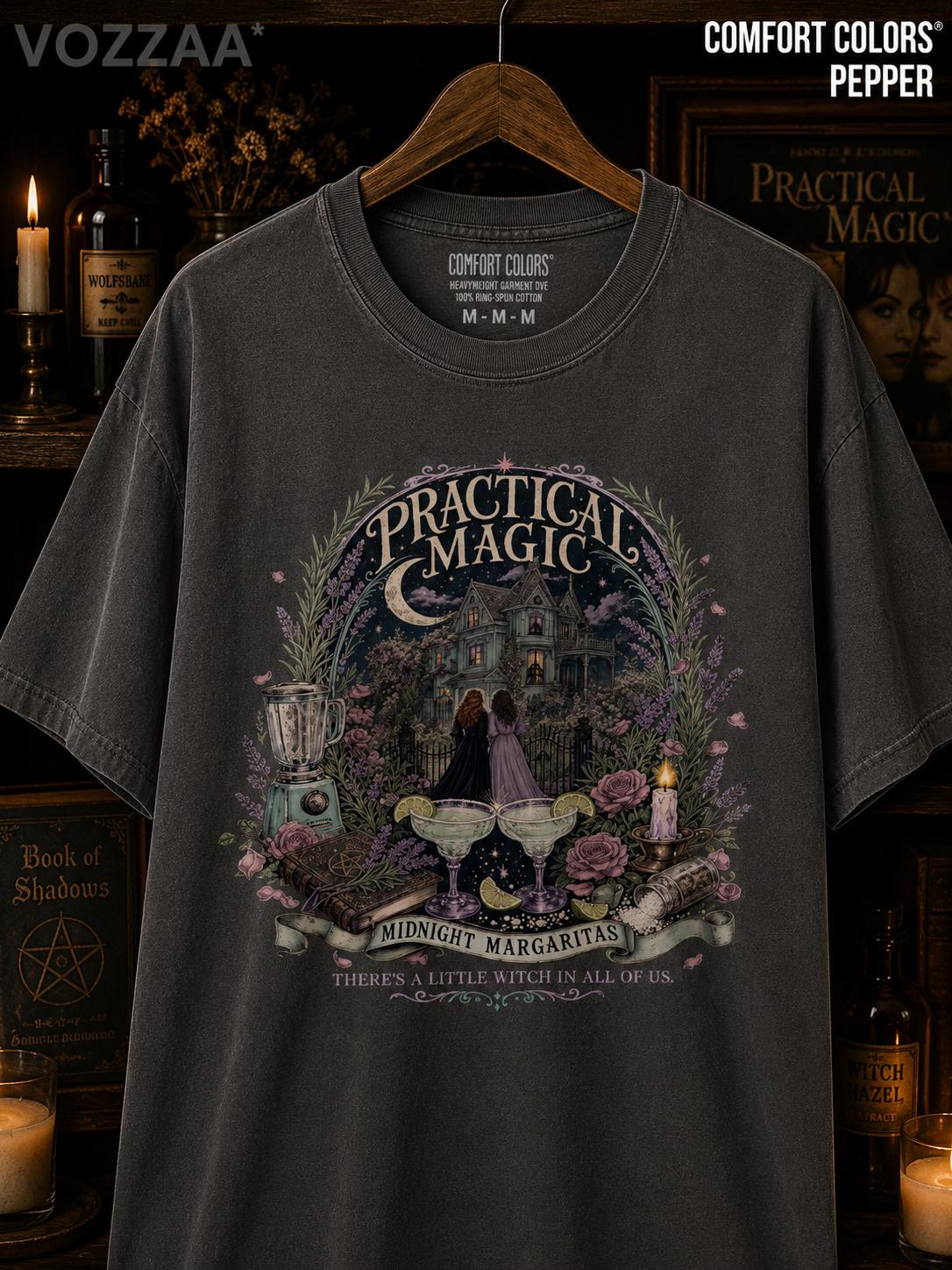 Midnight Margaritas Witchy Halloween Shirt, Practical Magic Tee HFN Shirt - Image 8