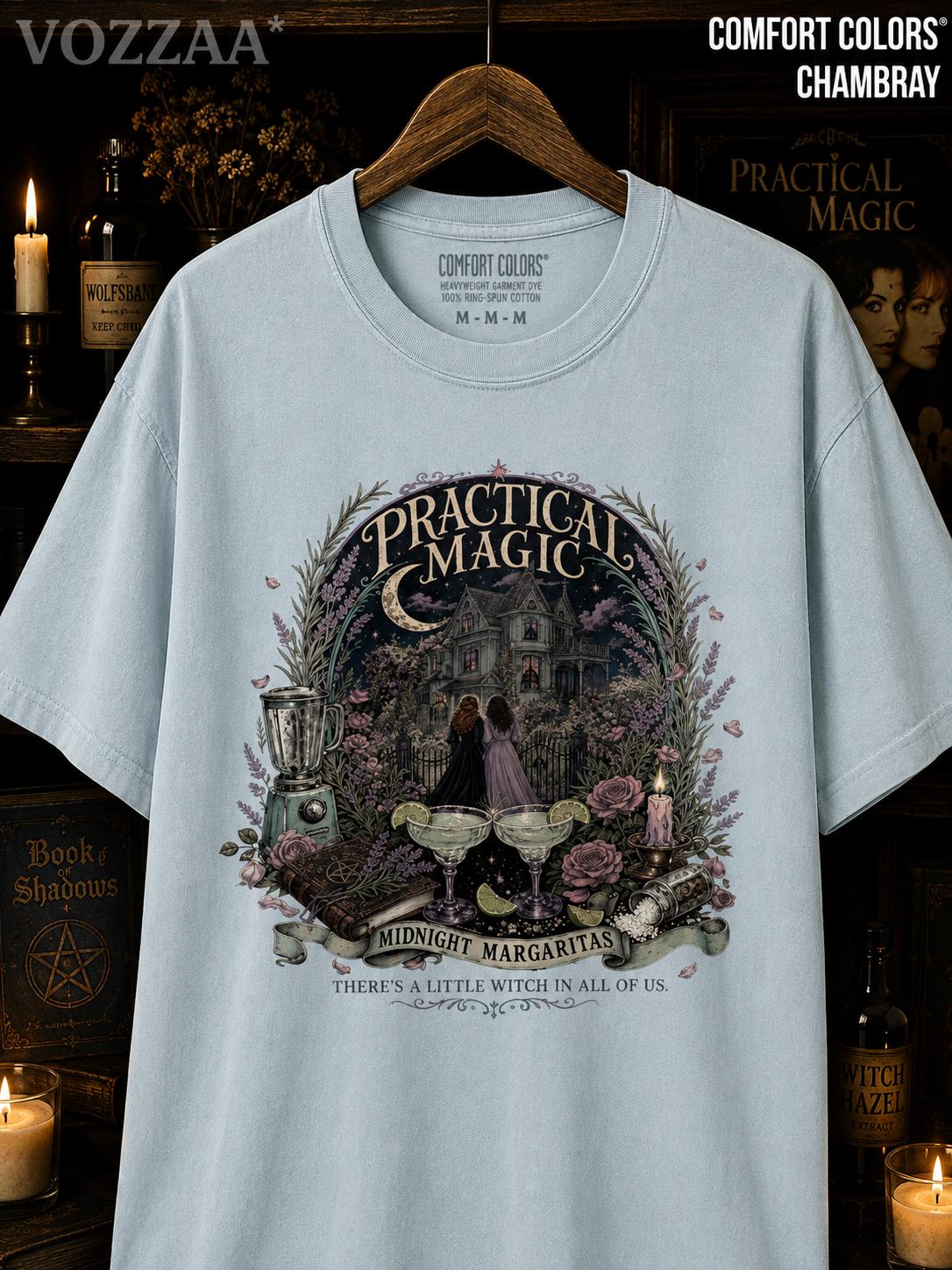 Midnight Margaritas Witchy Halloween Shirt, Practical Magic Tee HFN Shirt - Image 10