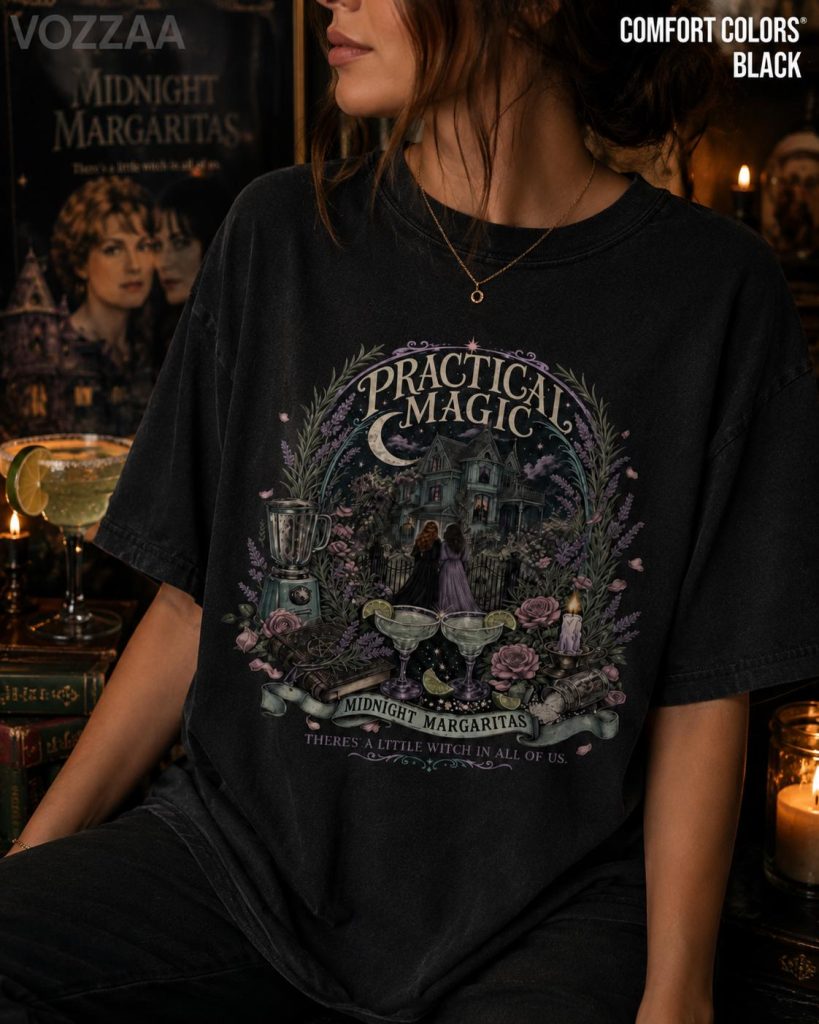 Midnight Margaritas Witchy Halloween Shirt, Practical Magic Tee HFN Shirt