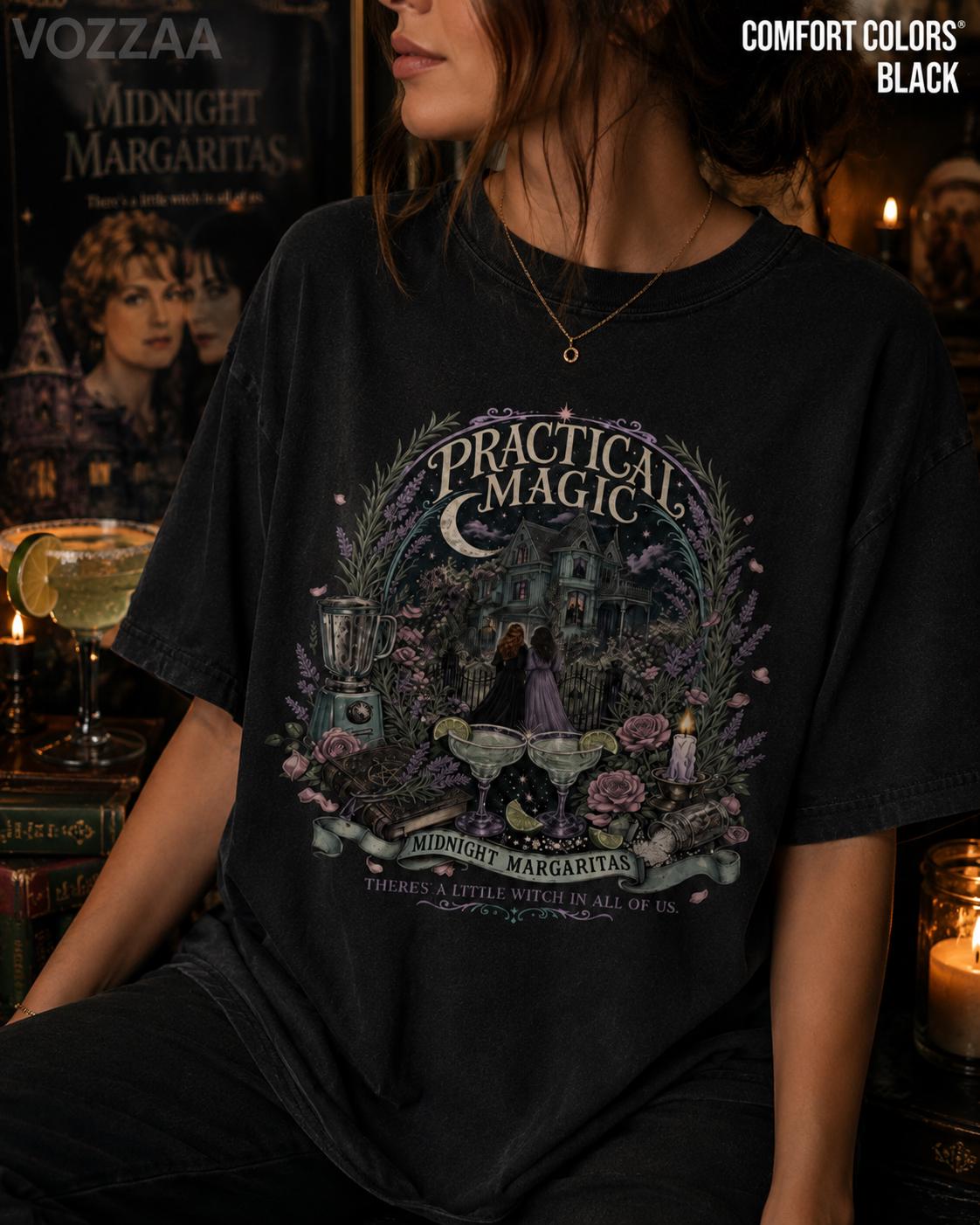 Midnight Margaritas Witchy Halloween Shirt, Practical Magic Tee HFN Shirt