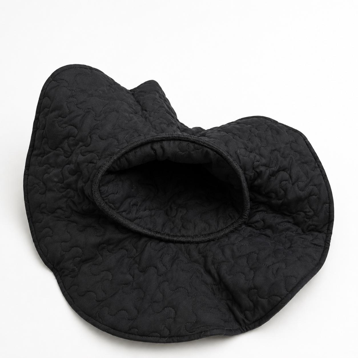 Black Cat Celestial Quilted Witch Hat HG HG , Floral Witchcore Decor, Spooky Halloween Costume - Image 7