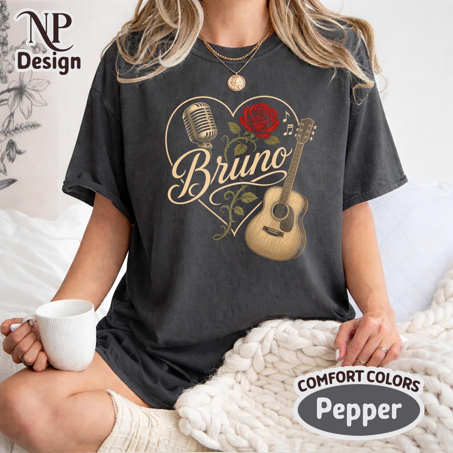 Retro Bruno Vintage Fan Shirt, Classic 70s 80s Style T-Shirt for Men Women, Throwback Graphic Tee HFN Shirt - Image 2
