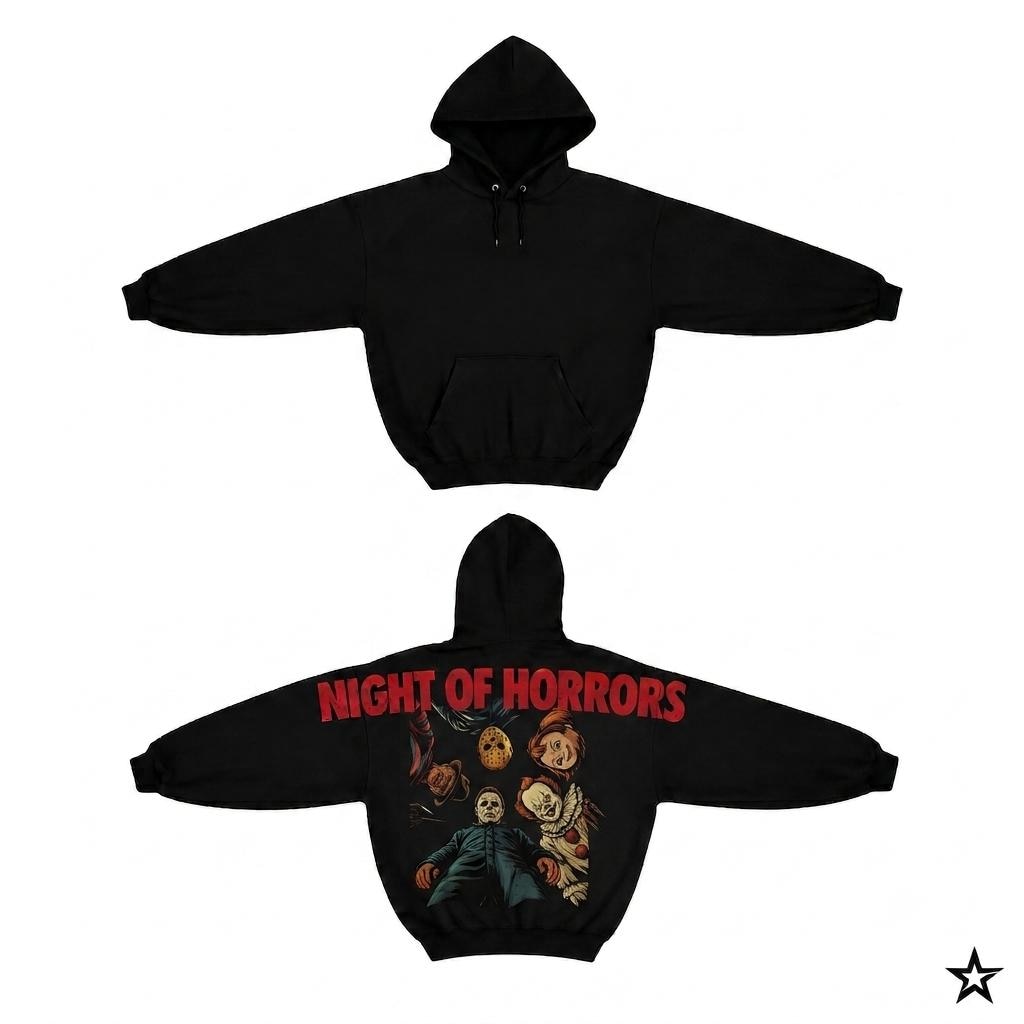 Shoulder-to-Shoulder Custome Horror Movie HG Character Hoodie, Special Edition Horror Shirt, Funny Halloween Shirt, Scary Movie Fan Gift Unisex - Image 4