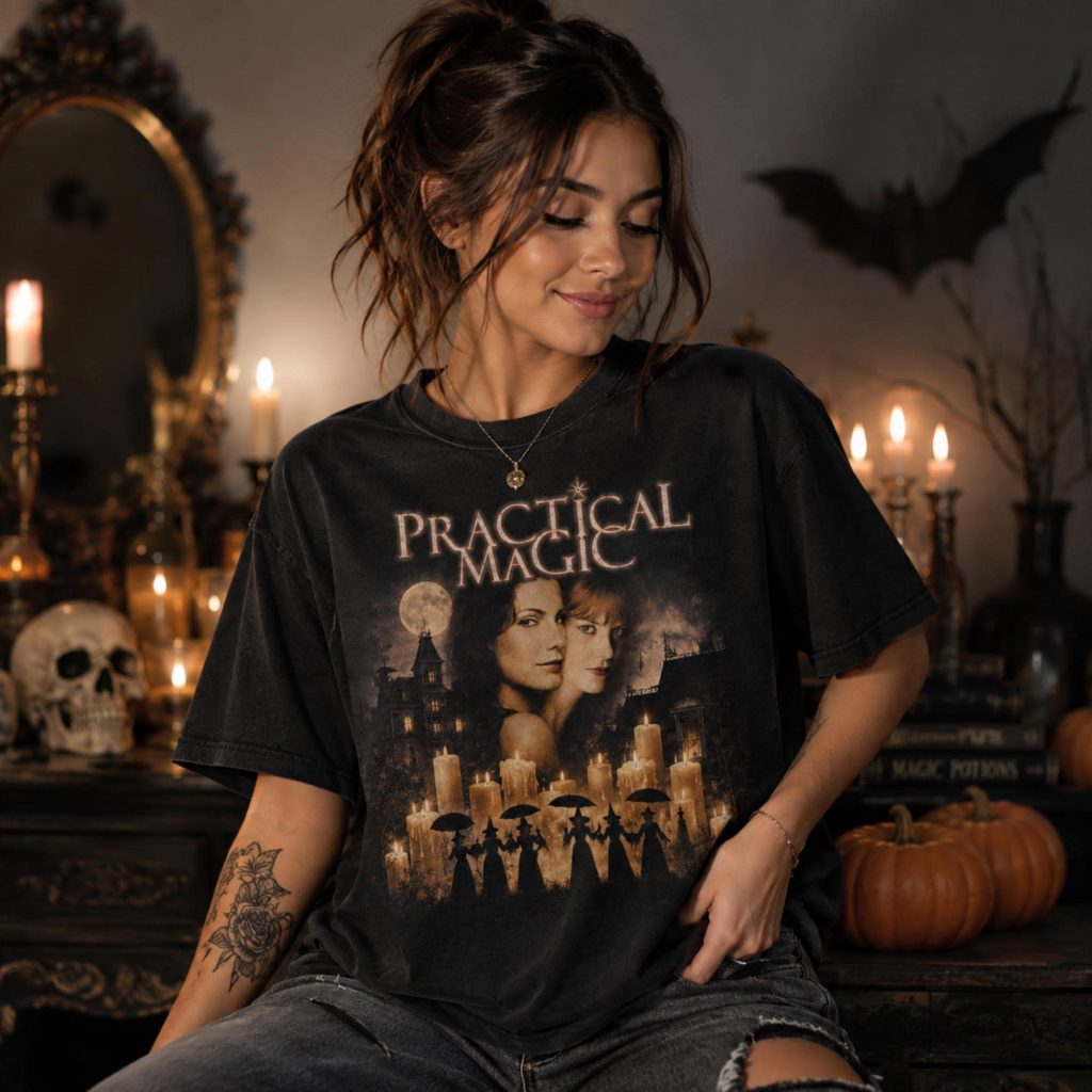 Practical Magic 1998 Shirt, Vintage Witch Movie Tee, Halloween Midnight Margaritas Shirt, Spooky Season Gift HFN Shirt