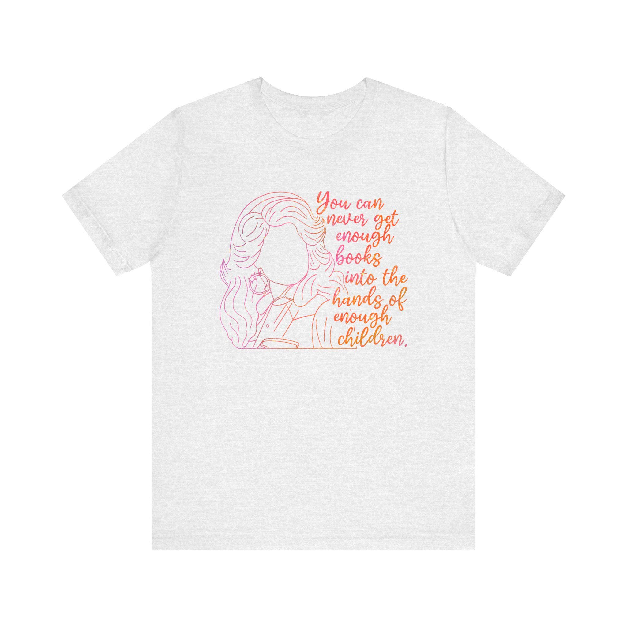 Book Dolly Parton Tee, Book Lover Shirt, Thank for your memories HG Teacher Gift, Literary Tee, Reading Enthusiast Shirt - Image 5