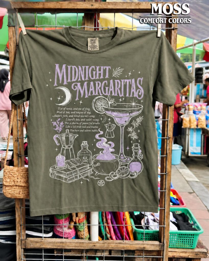 Vintage Midnight Margaritas Shirt, Practical Magic Tee, Retro Halloween Movie Shirt HFN Shirt