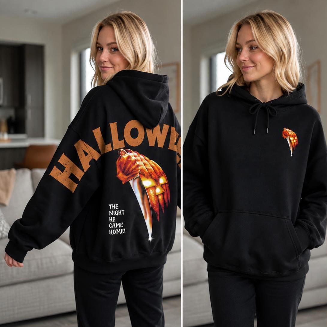 Shoulder-to-Shoulder Print On 2 Sides Halloween Hoodie, HG Special Edition Horror Shirt, Funny Halloween Tshirt, Scary Movie Fan Gift Unisex