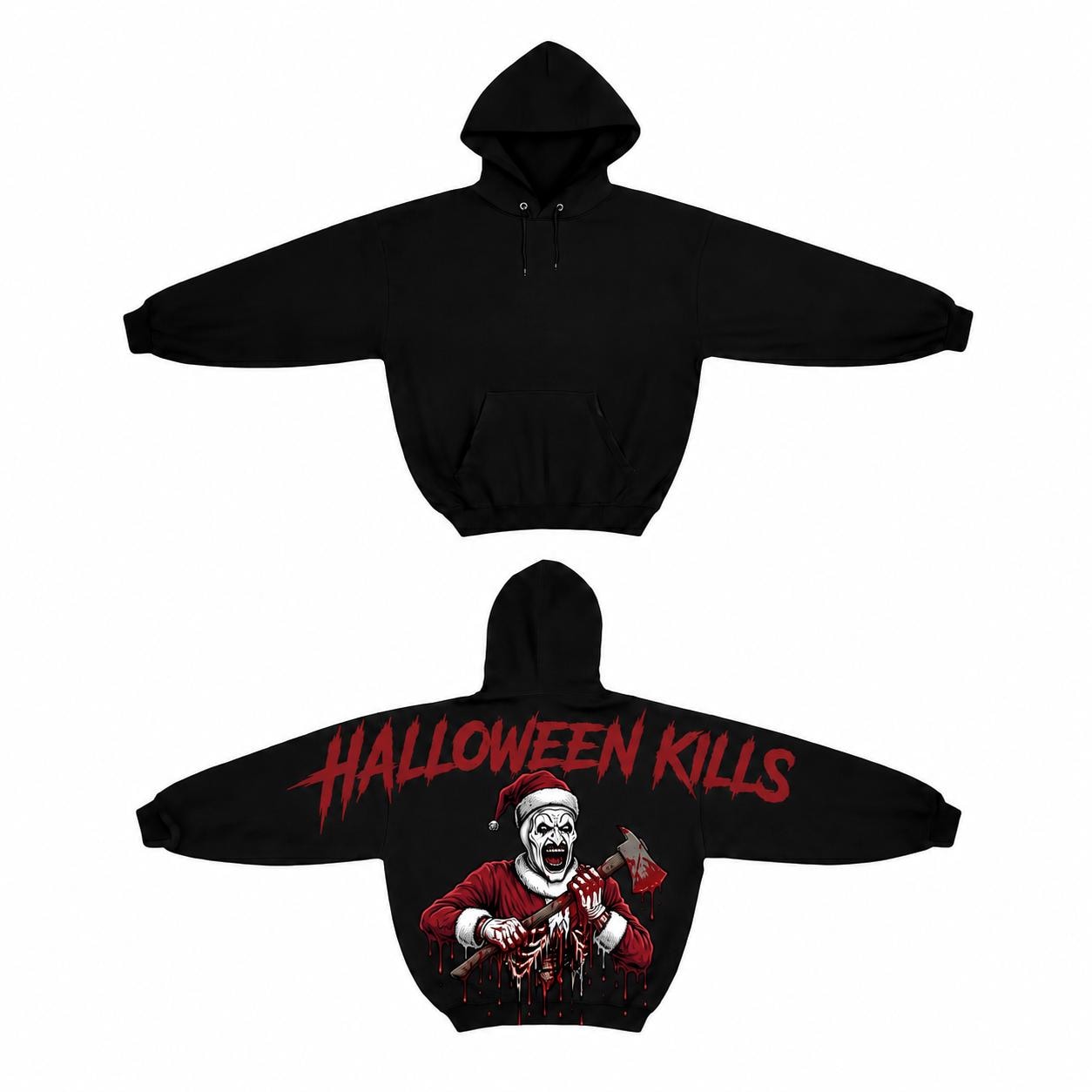Shoulder-to-Shoulder Terrifier Halloween Kills HG Hoodie, Special Edition Horror Shirt, Funny Halloween Tshirt, Scary Movie Fan Gift Unisex - Image 2