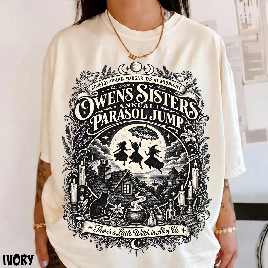 Practical Magic Halloween Shirt, Owens Sisters Parasol Jump Tee, Midnight Margaritas Tshirt HFN Shirt - Image 2