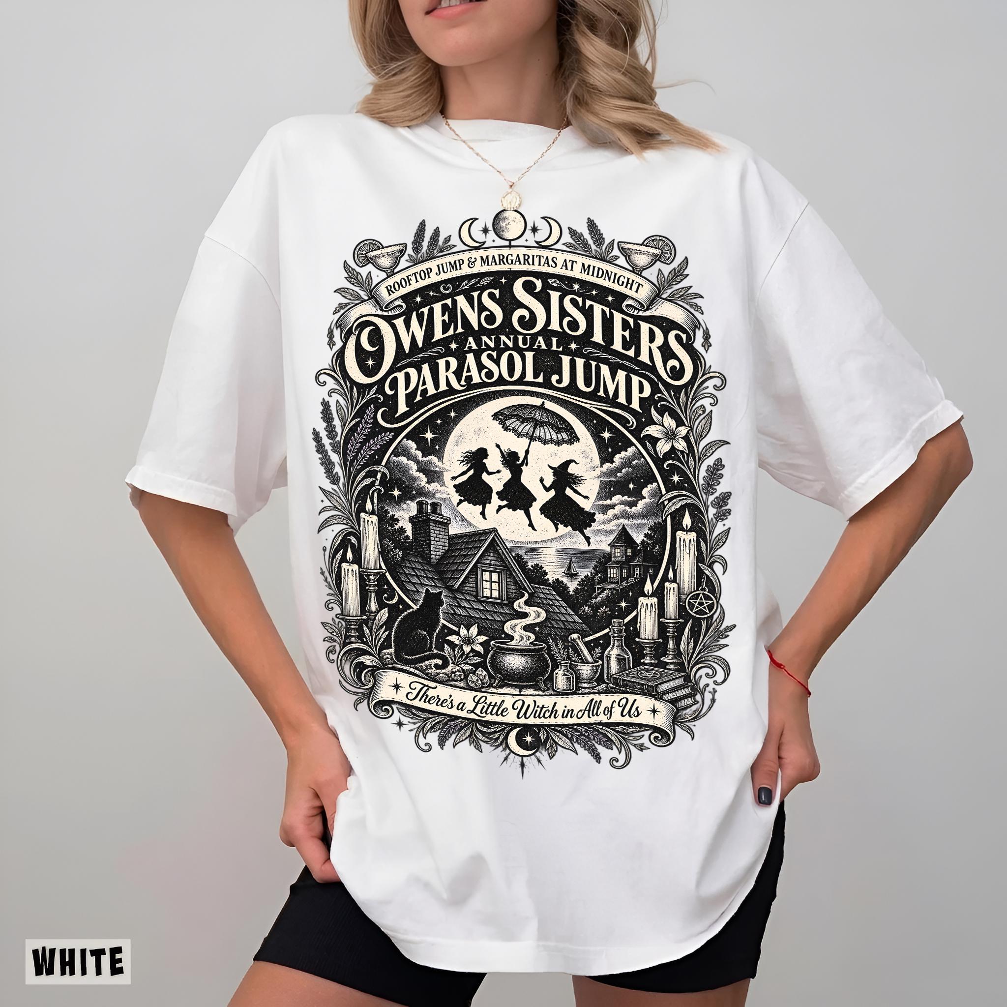 Practical Magic Halloween Shirt, Owens Sisters Parasol Jump Tee, Midnight Margaritas Tshirt HFN Shirt - Image 6