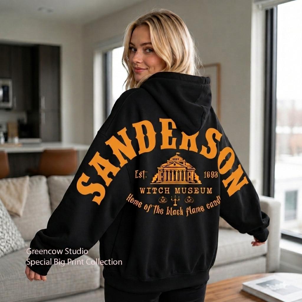 Shoulder-to-Shoulder Sanderson HG Witch Hoodie, Witch Museum Sweatshirt, Vintage Hocus Pocus Shirt, Spooky Season 90s Graphic Tee