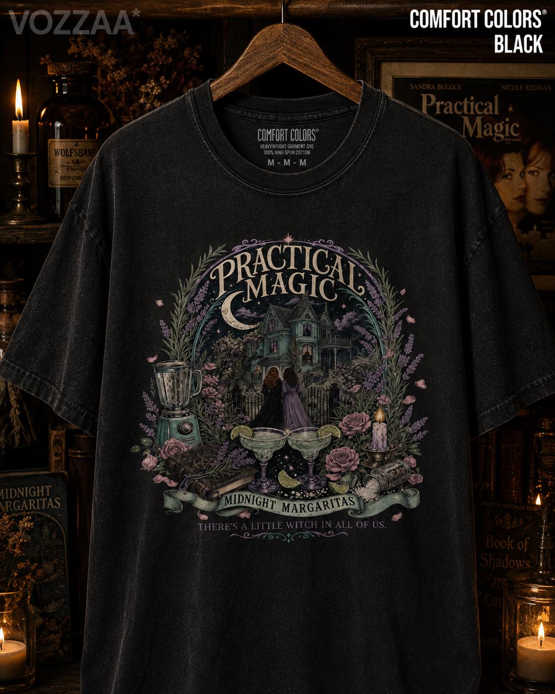 Midnight Margaritas Witchy Halloween Shirt, Practical Magic Tee HFN Shirt - Image 3