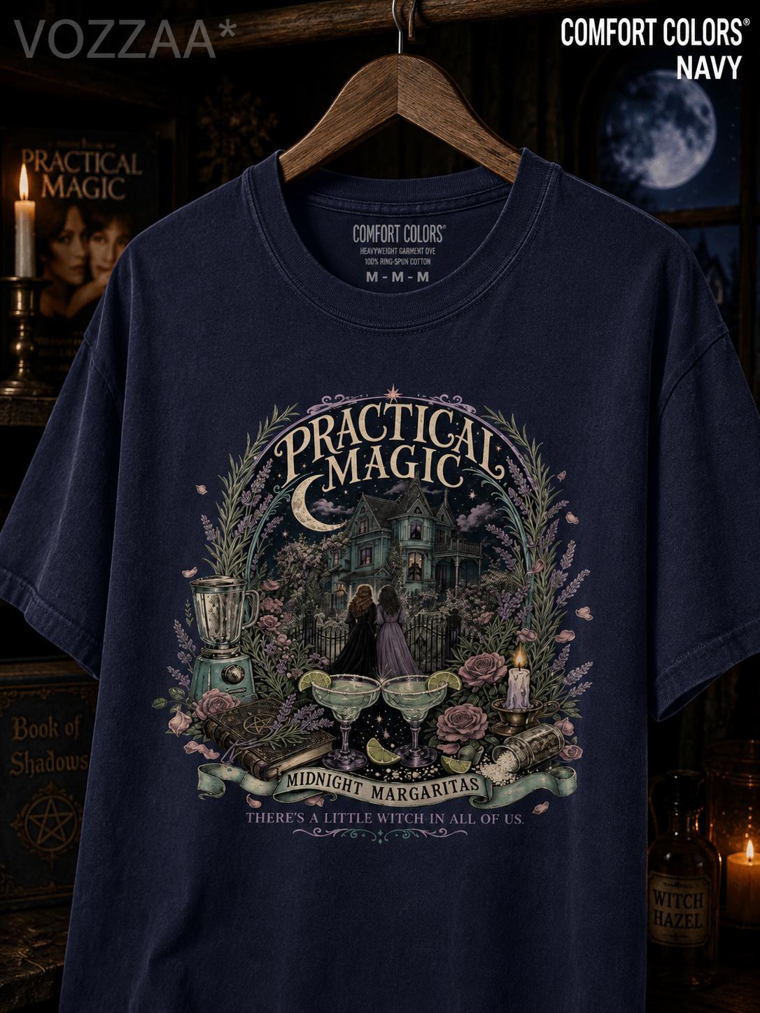 Midnight Margaritas Witchy Halloween Shirt, Practical Magic Tee HFN Shirt - Image 5