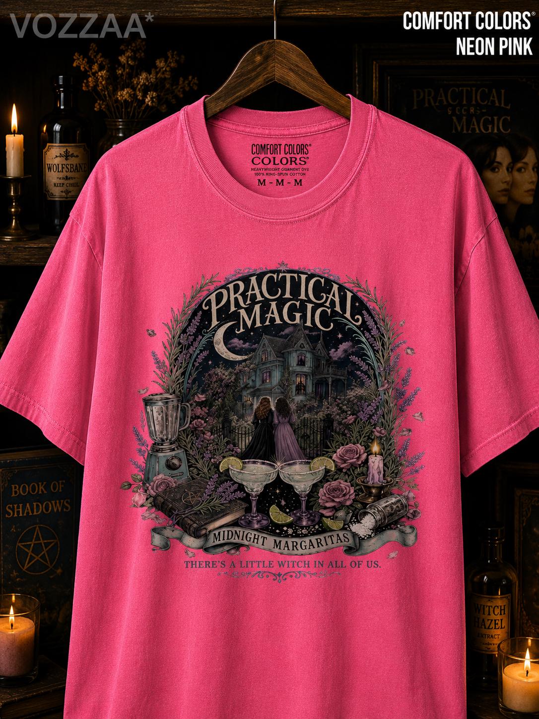 Midnight Margaritas Witchy Halloween Shirt, Practical Magic Tee HFN Shirt - Image 9
