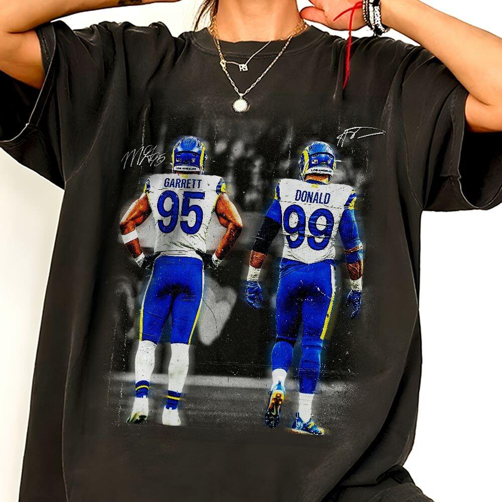 Vintage Myles Garrett & Aaron Donald Los Angeles Football Shirt HFN Shirt