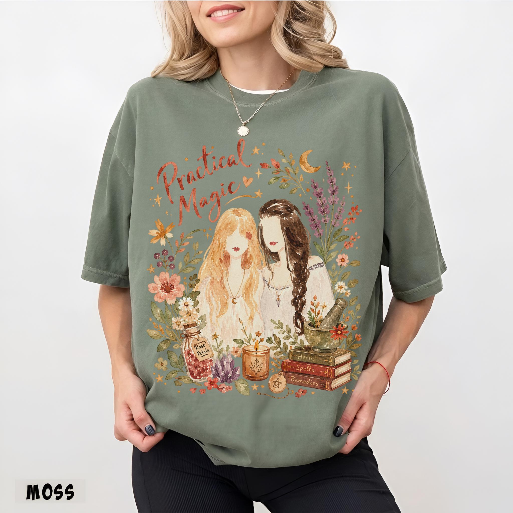 Practical Magic Watercolor Shirt, Owens Sisters Tee, Sally Gillian Tshirt, Halloween Top HFN Shirt - Image 7