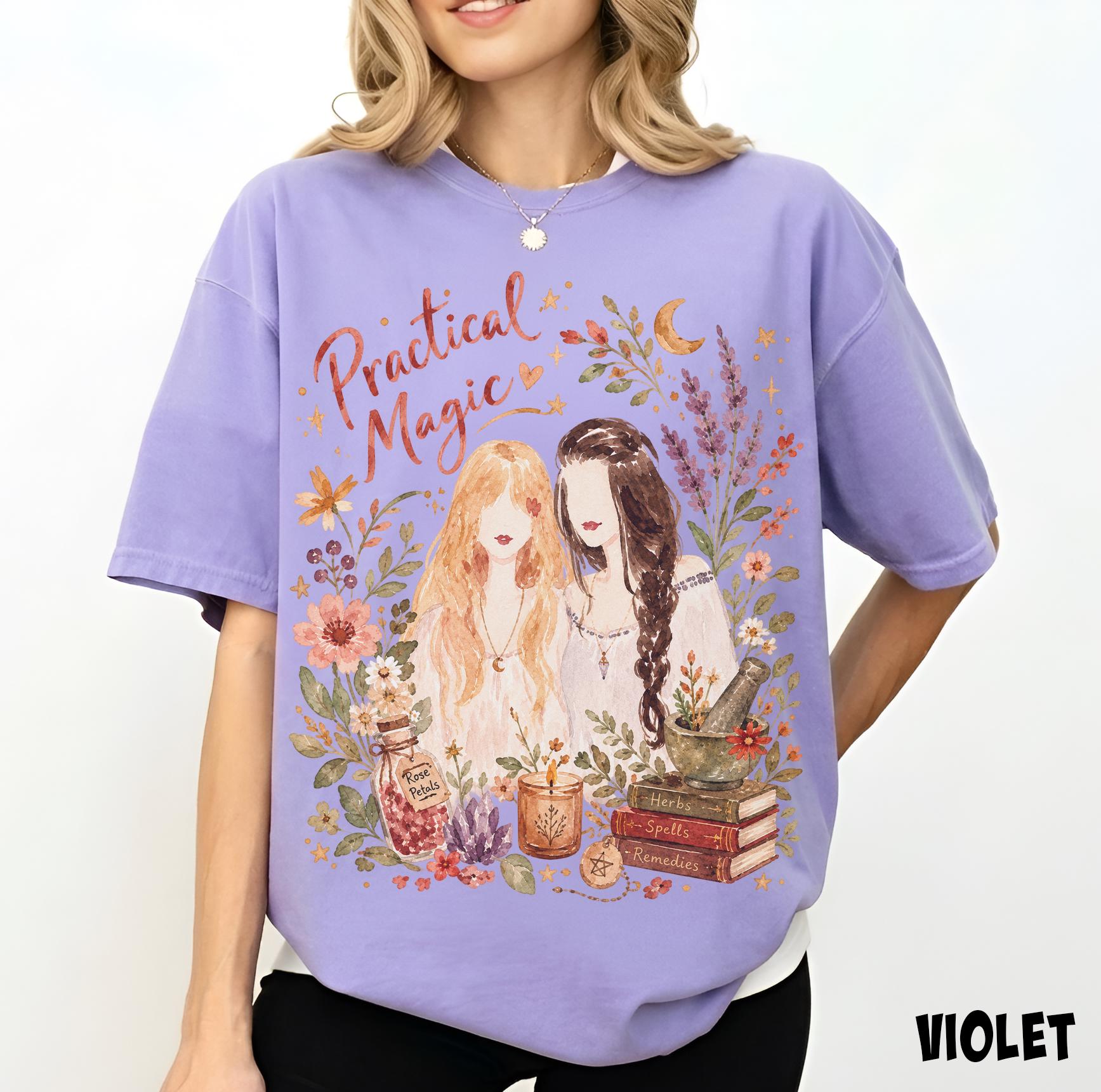 Practical Magic Watercolor Shirt, Owens Sisters Tee, Sally Gillian Tshirt, Halloween Top HFN Shirt - Image 8
