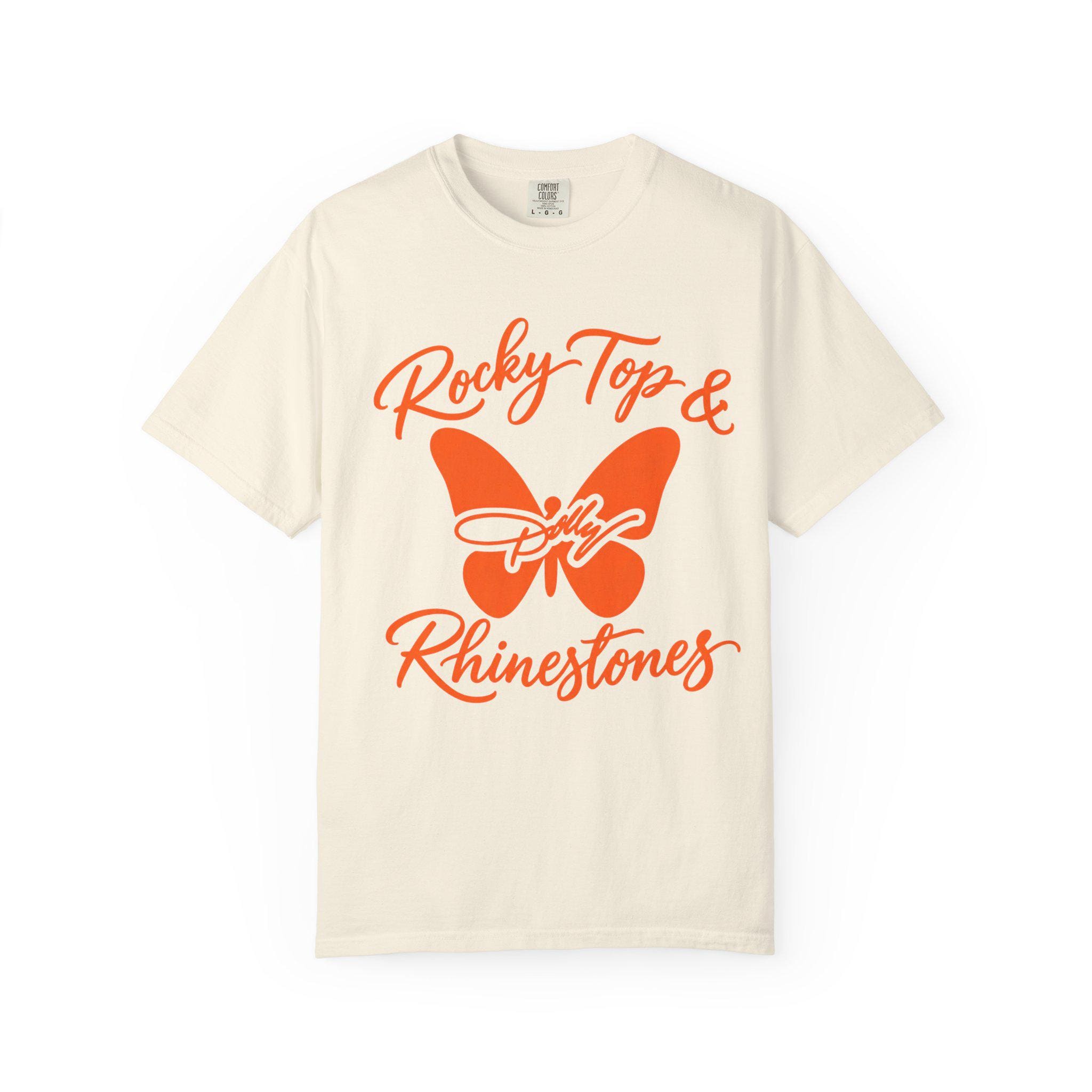 Rocky Top & Rhinestones T-shirt | Butterfly Tennessee Script Tee HFN Shirt - Image 3