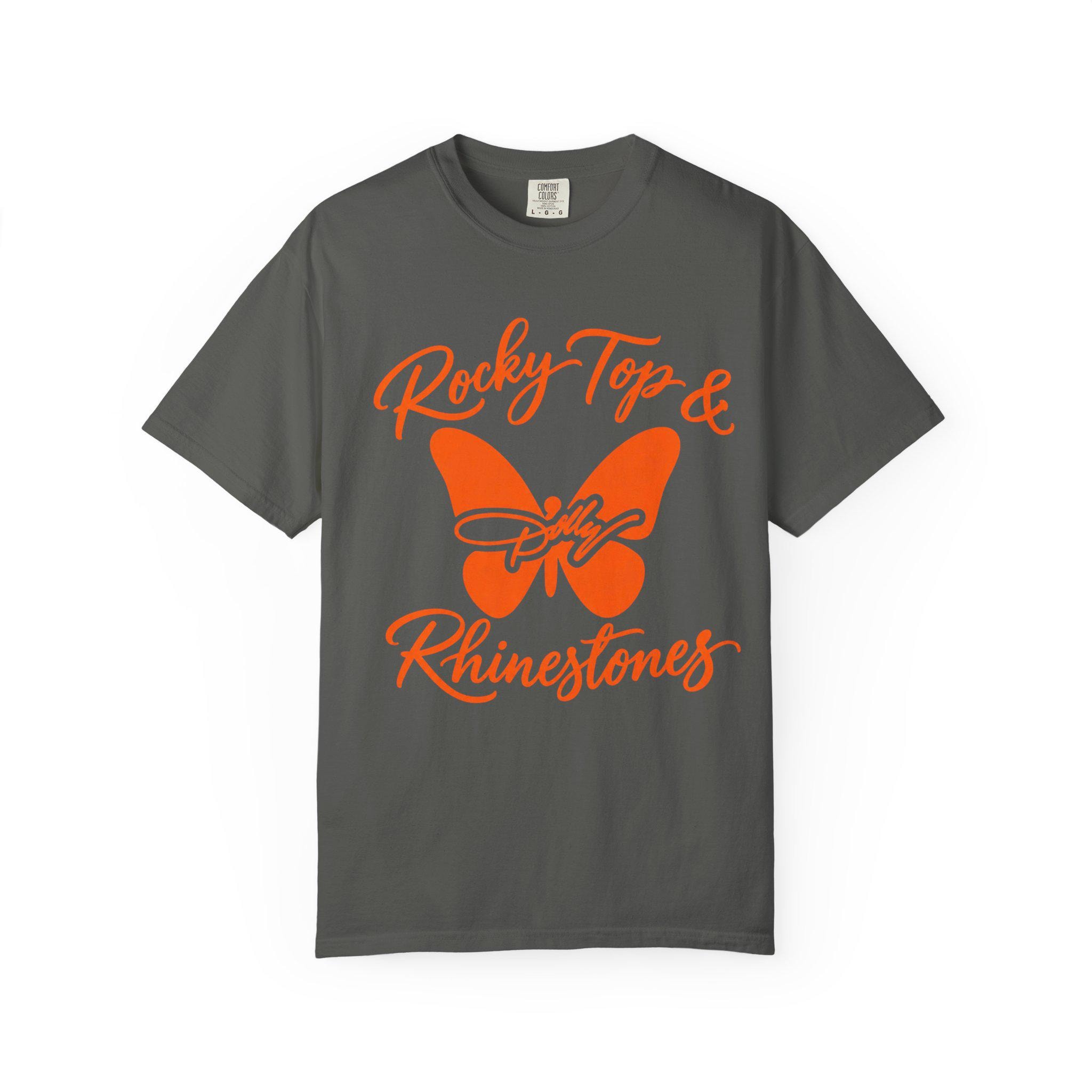 Rocky Top & Rhinestones T-shirt | Butterfly Tennessee Script Tee HFN Shirt - Image 4