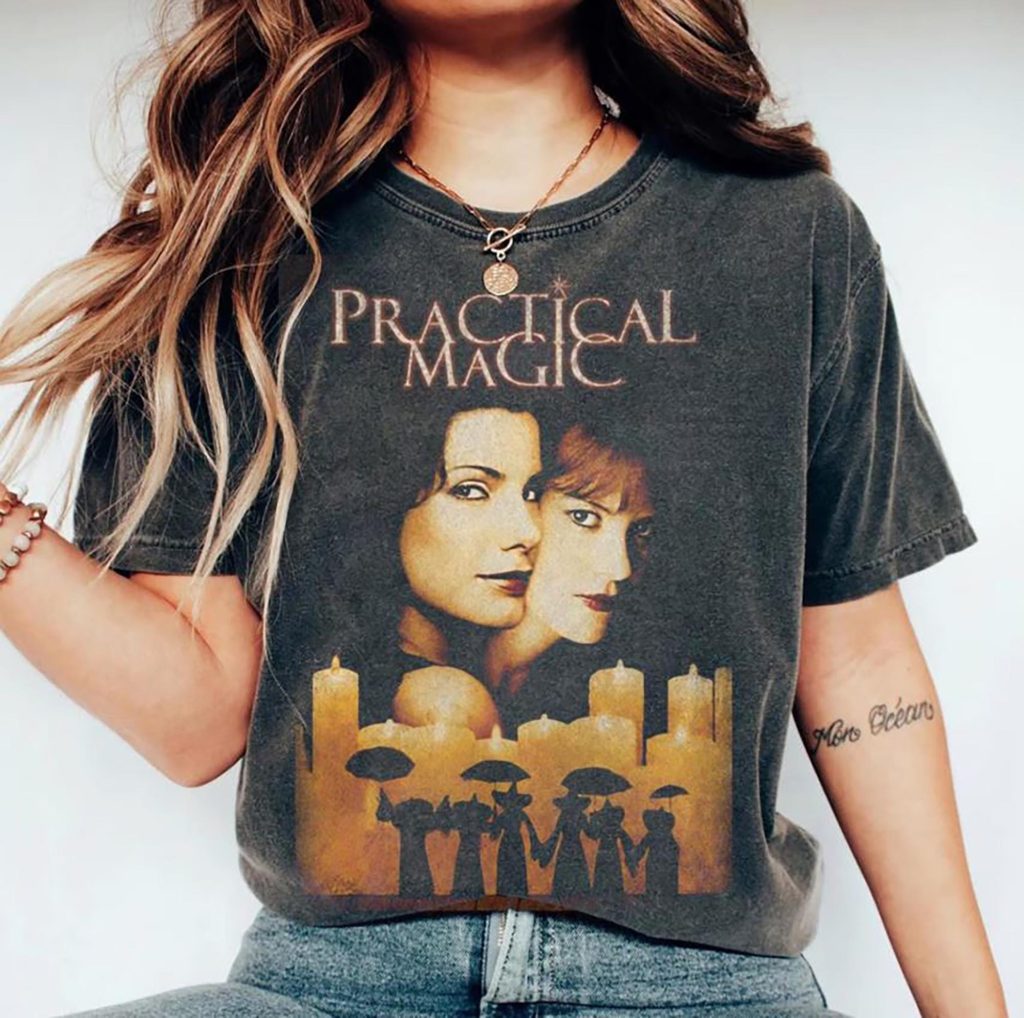 Practical Magic 1998 Shirt, Vintage Witch Movie Halloween Midnight Margaritas Tee, Spooky Season Gift HFN HFN Shirt