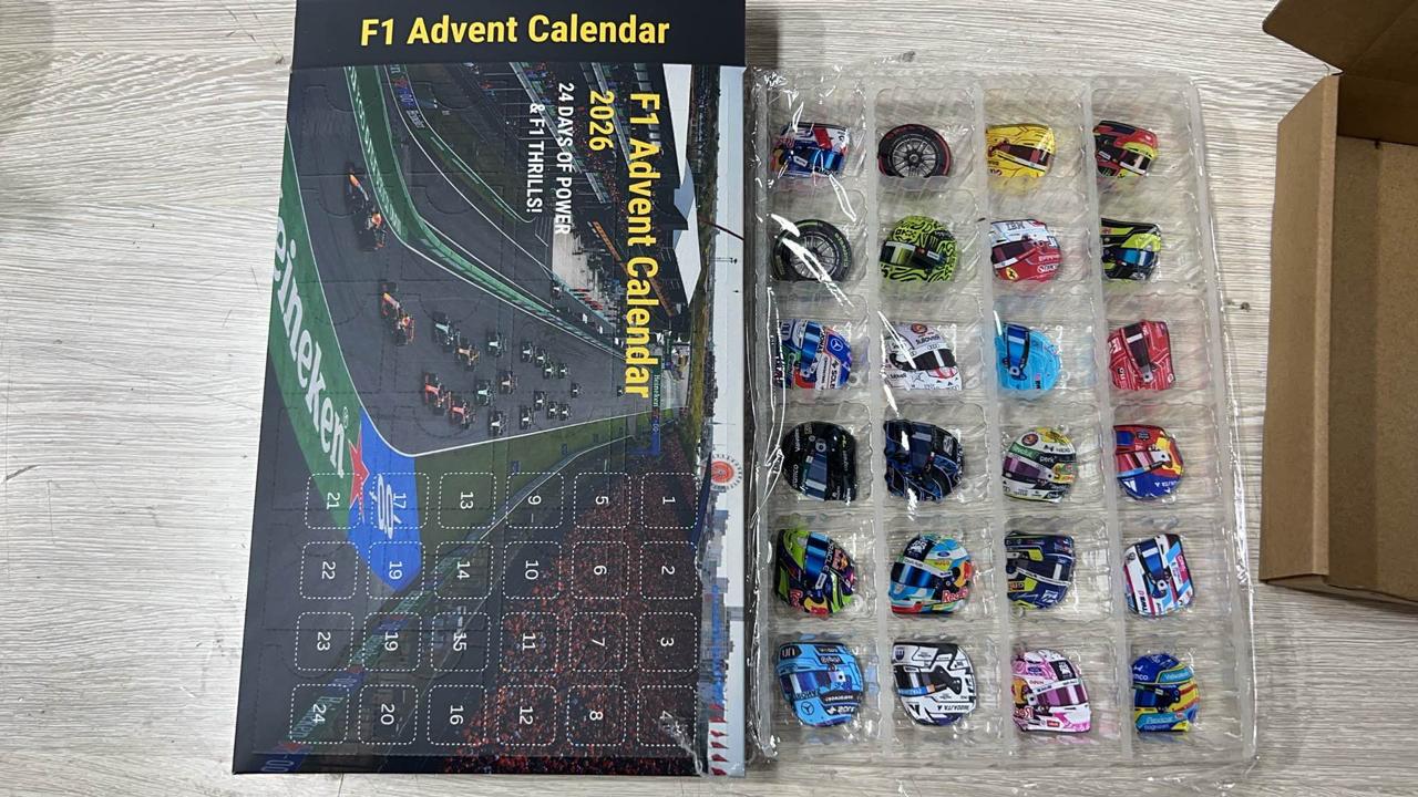 2026 Racing Helmet Advent Calendar HG, 24 Day Motorsport Christmas Countdown, Race Car Fan Ornament Gift - Image 5