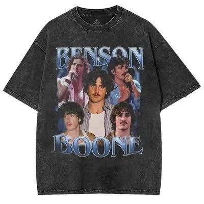 Washed HFN Benson Boone Vintage Tee, Retro Tour Graphic Shirt, Y2K Pop Rock Fan Top, Concert Merch Gift for Her, Comfort Colors Benson BooneT-Shirt HFN Shirt