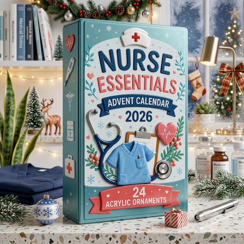 Nurse Essentials Advent Calendar HG 2026, 24 Day Medical Acrylic Charms Blind Box, Christmas Countdown Gift for Nurses, Nursing Student Gift - Image 2
