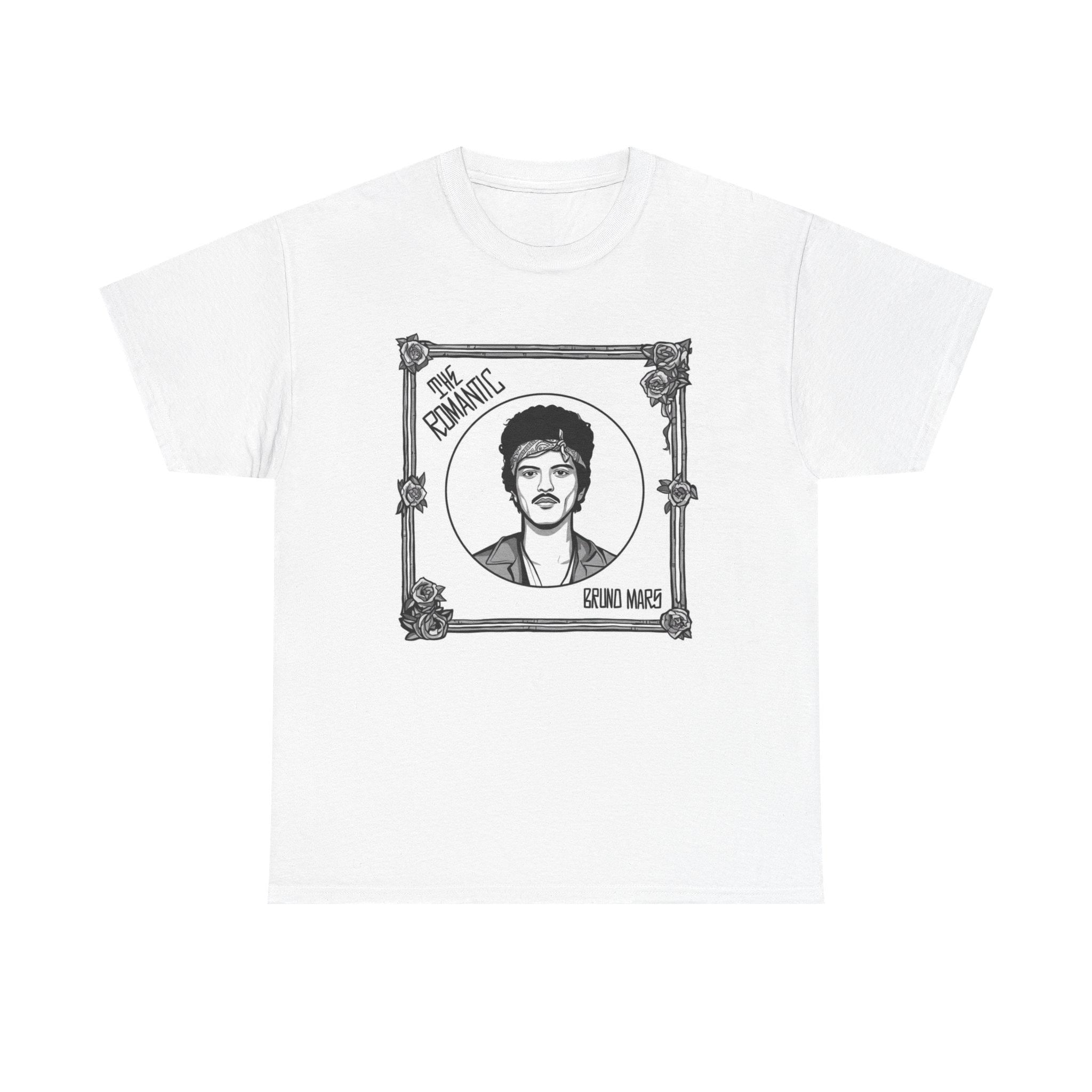 Bruno Mars Portrait Tee Framed Illustration Music Artist Shirt Tour Fan-made Merch HFN Shirt