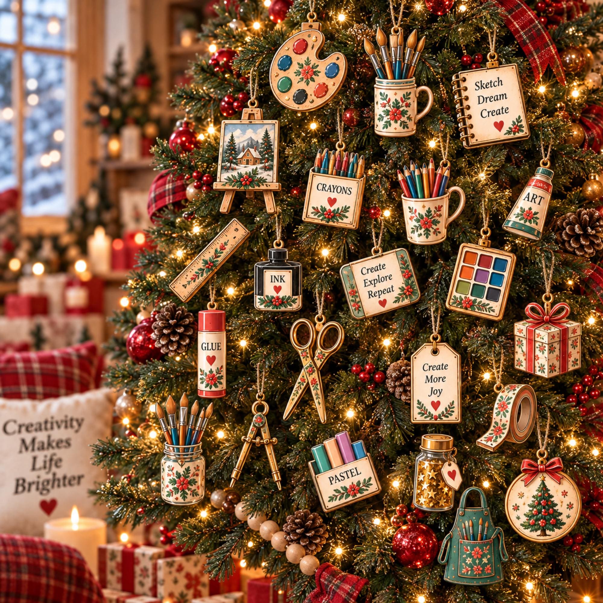 Personalized Art Shop Advent Calendar HG: 24-Day Countdown, Acrylic Charms (2026) - Image 3