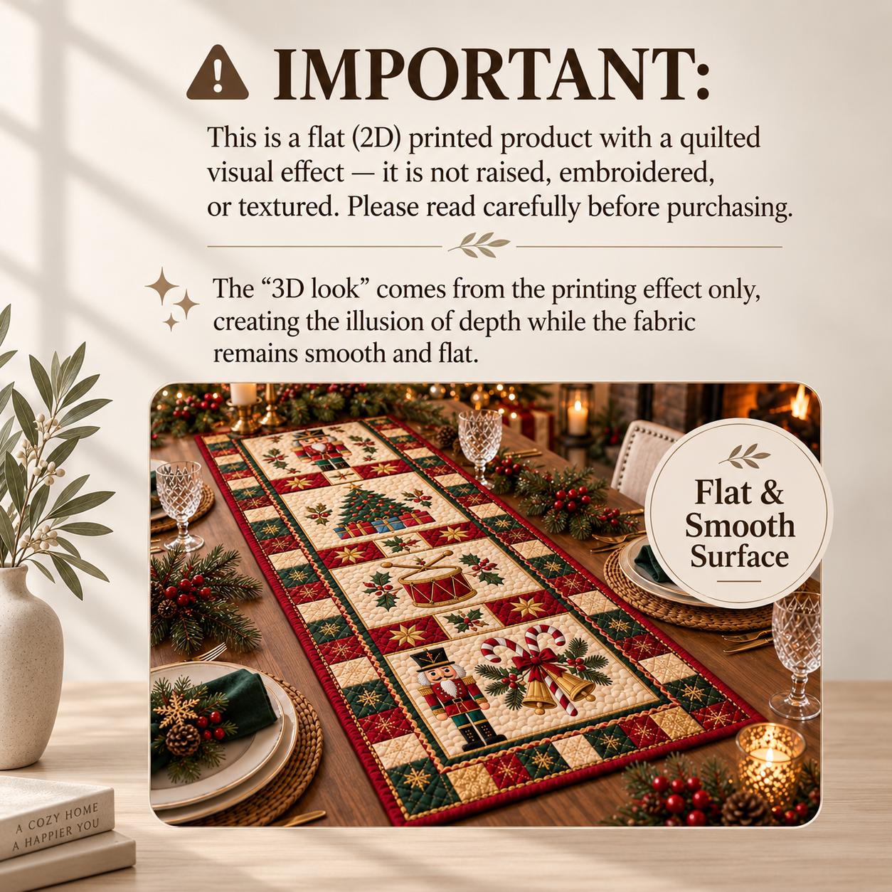 Spooky Ghost Halloween Table Runner, Witch Hat HG Pumpkin Book Lover Decor, Printed Quilt Look Fall Dining Table Centerpiece - Image 6