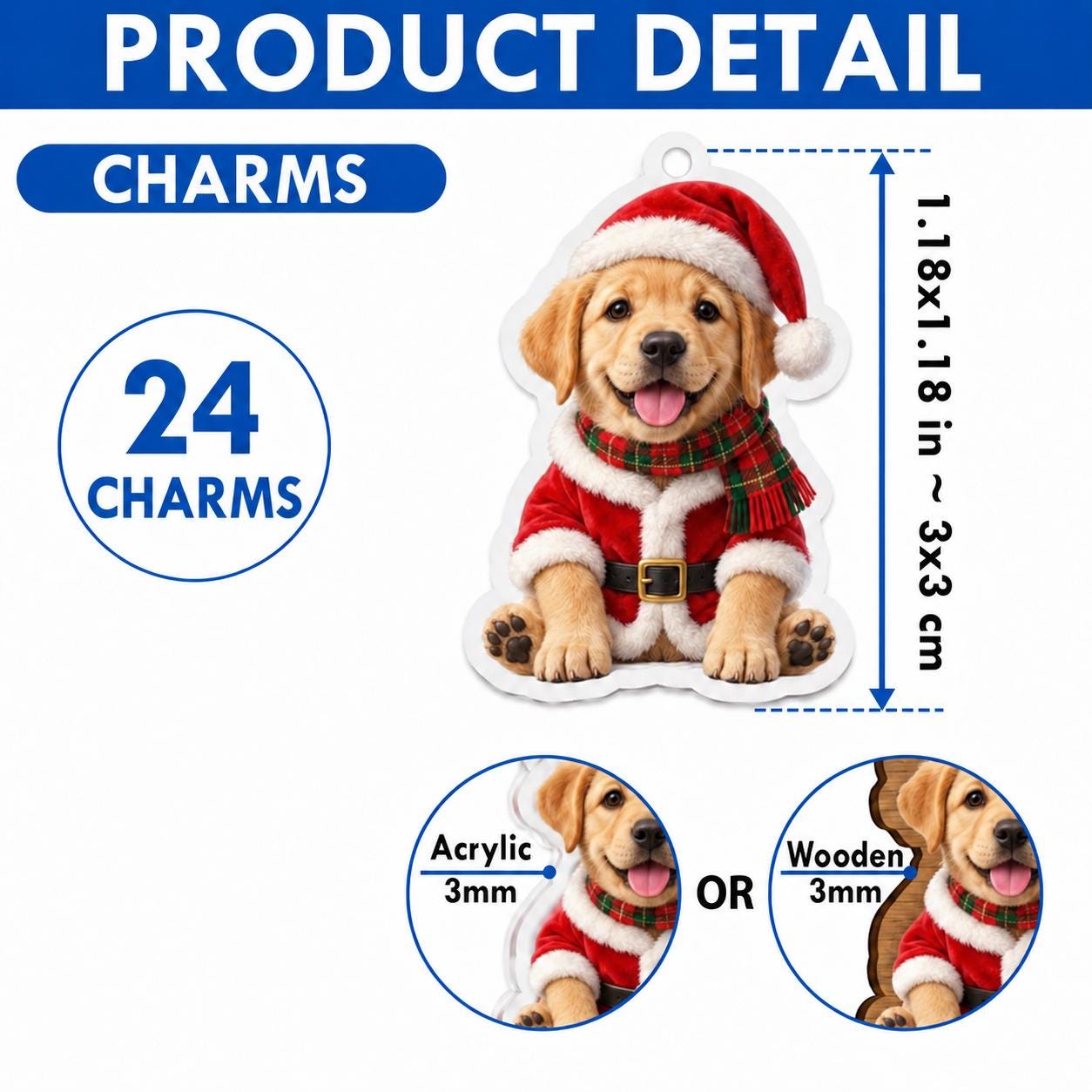 Personalized Pilot Advent Calendar HG, 24 Airplane Christmas Charms, Custom Name Aviation Gift, Holiday Countdown Box - Image 4
